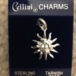 Cellini Sunburst Sterling Silver Charm